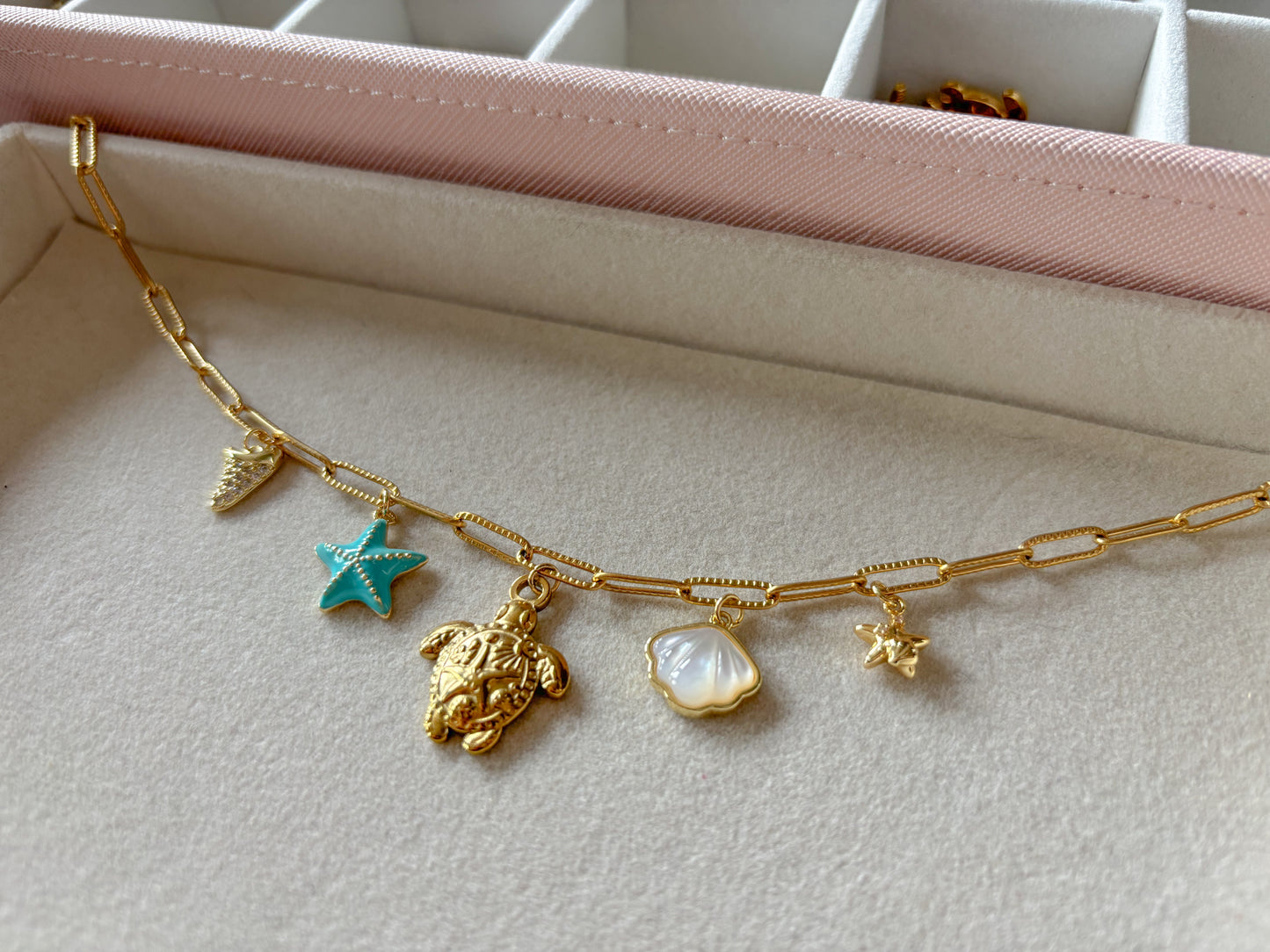 seaside treasures charm necklace