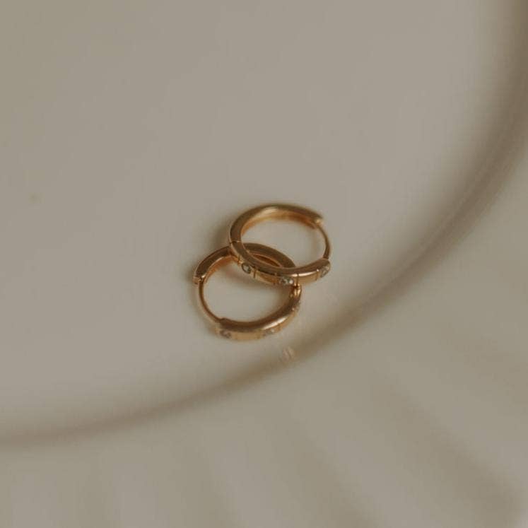 blaire diamond hoops