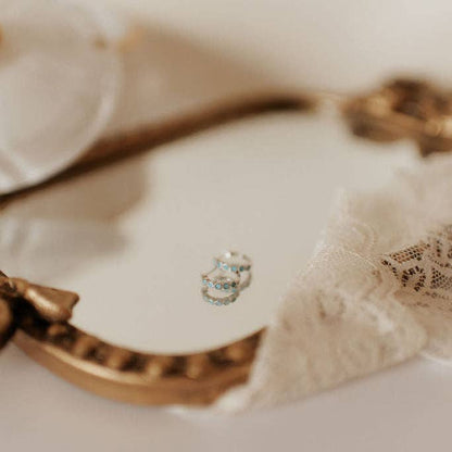 cheyenne turquoise hoops