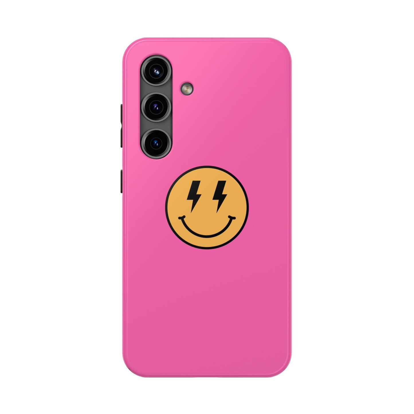 electric smiley phone case