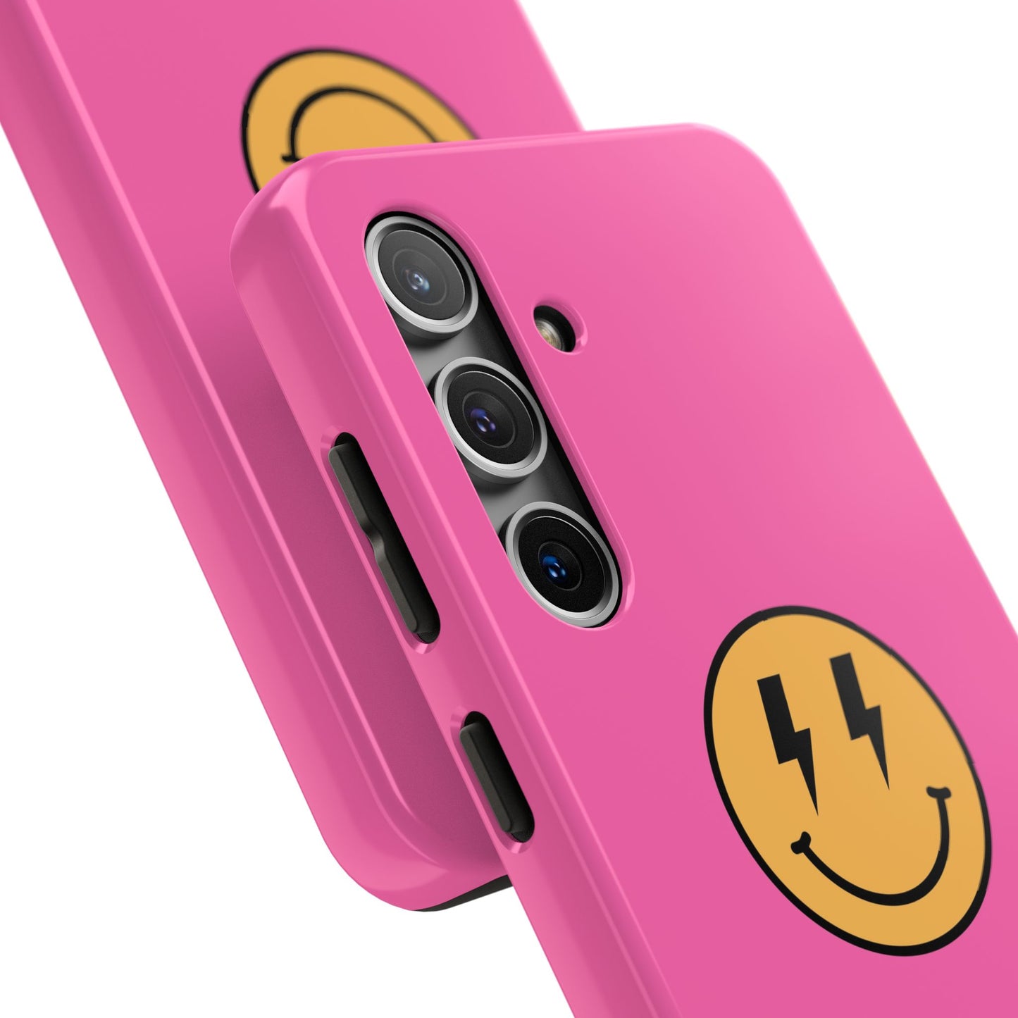 electric smiley phone case