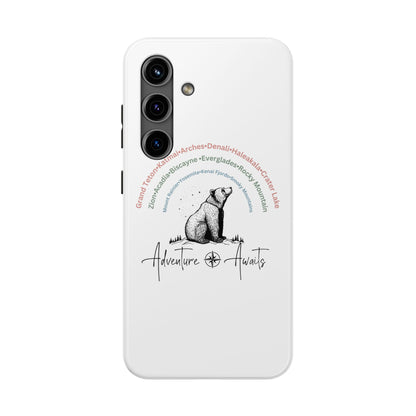 adventure awaits phone case