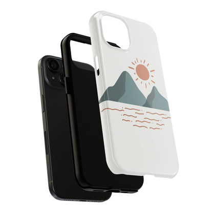 mountain waves phone case