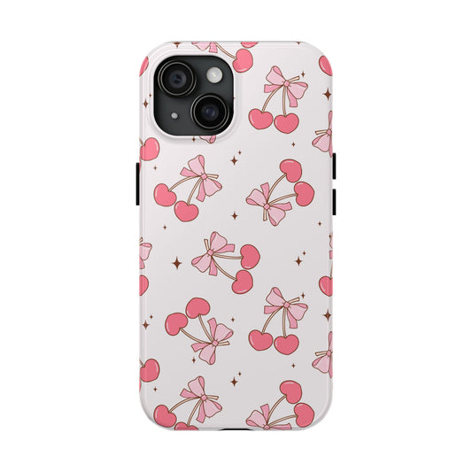 coquette cherries phone case