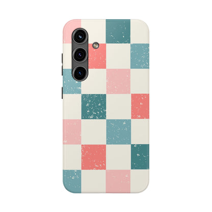 coastal check phone case