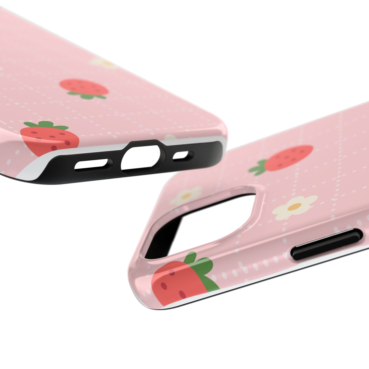 spring strawberries phone case