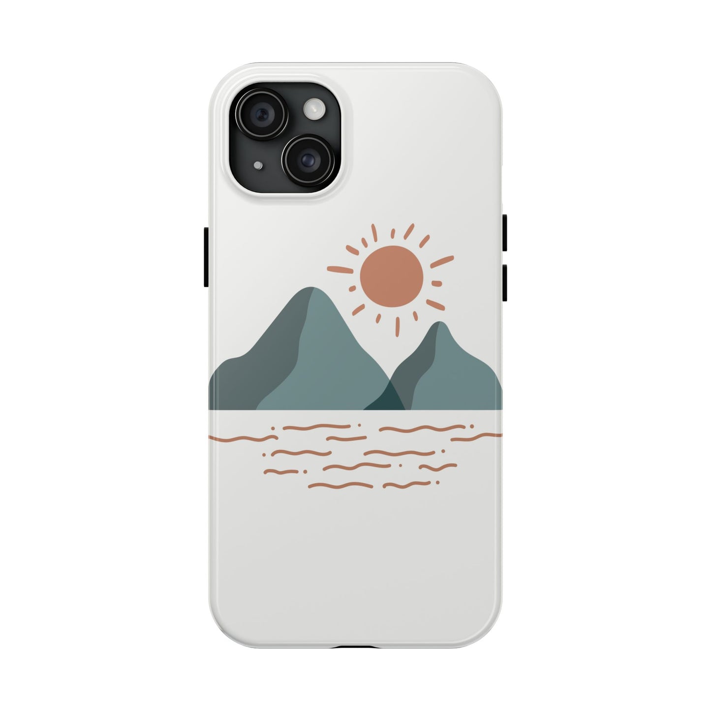 mountain waves phone case