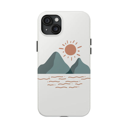 mountain waves phone case