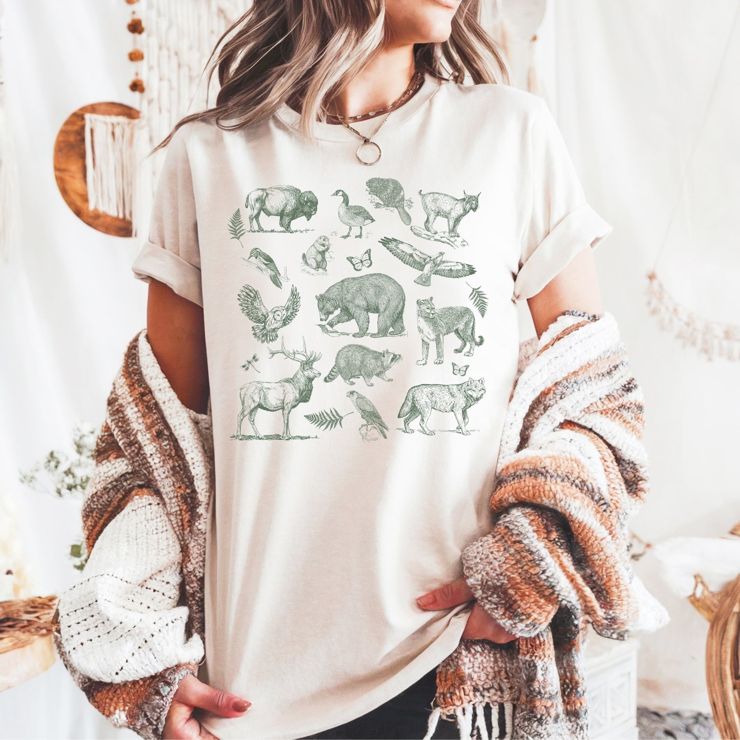 north american wildlife tee