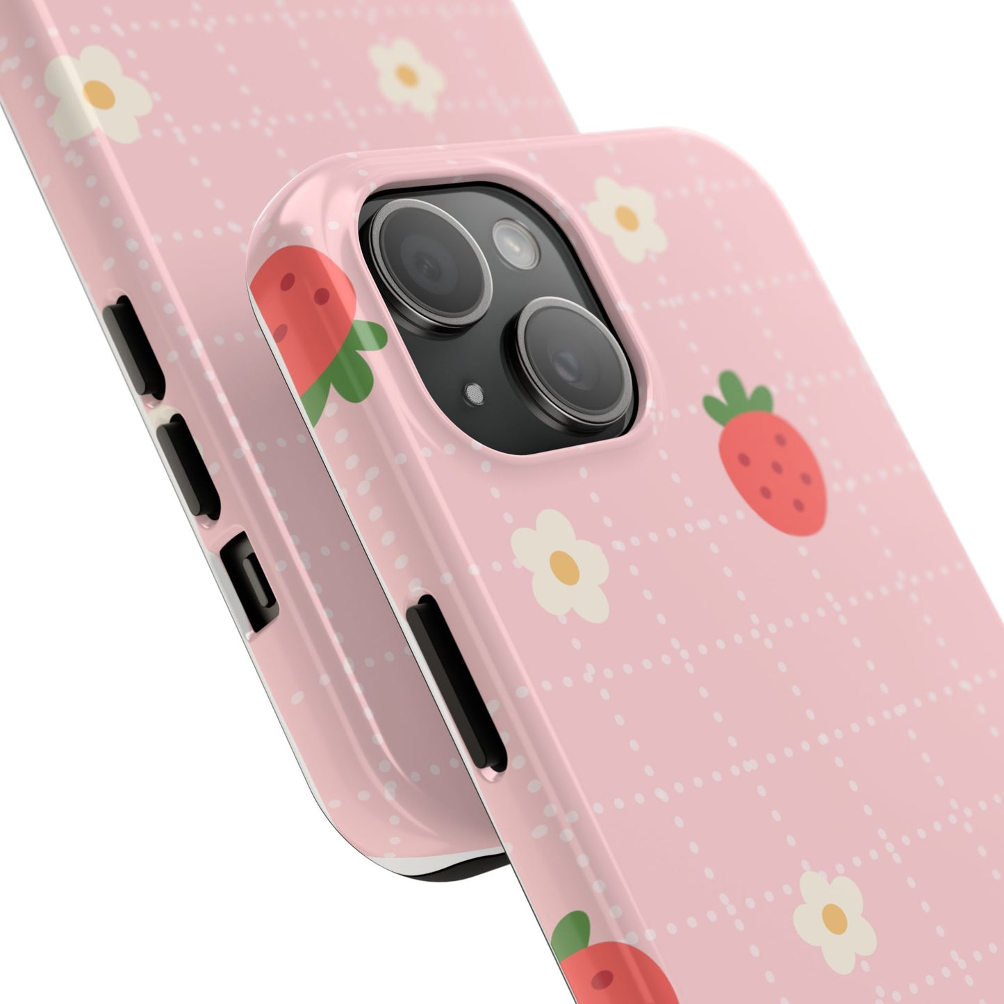 spring strawberries phone case