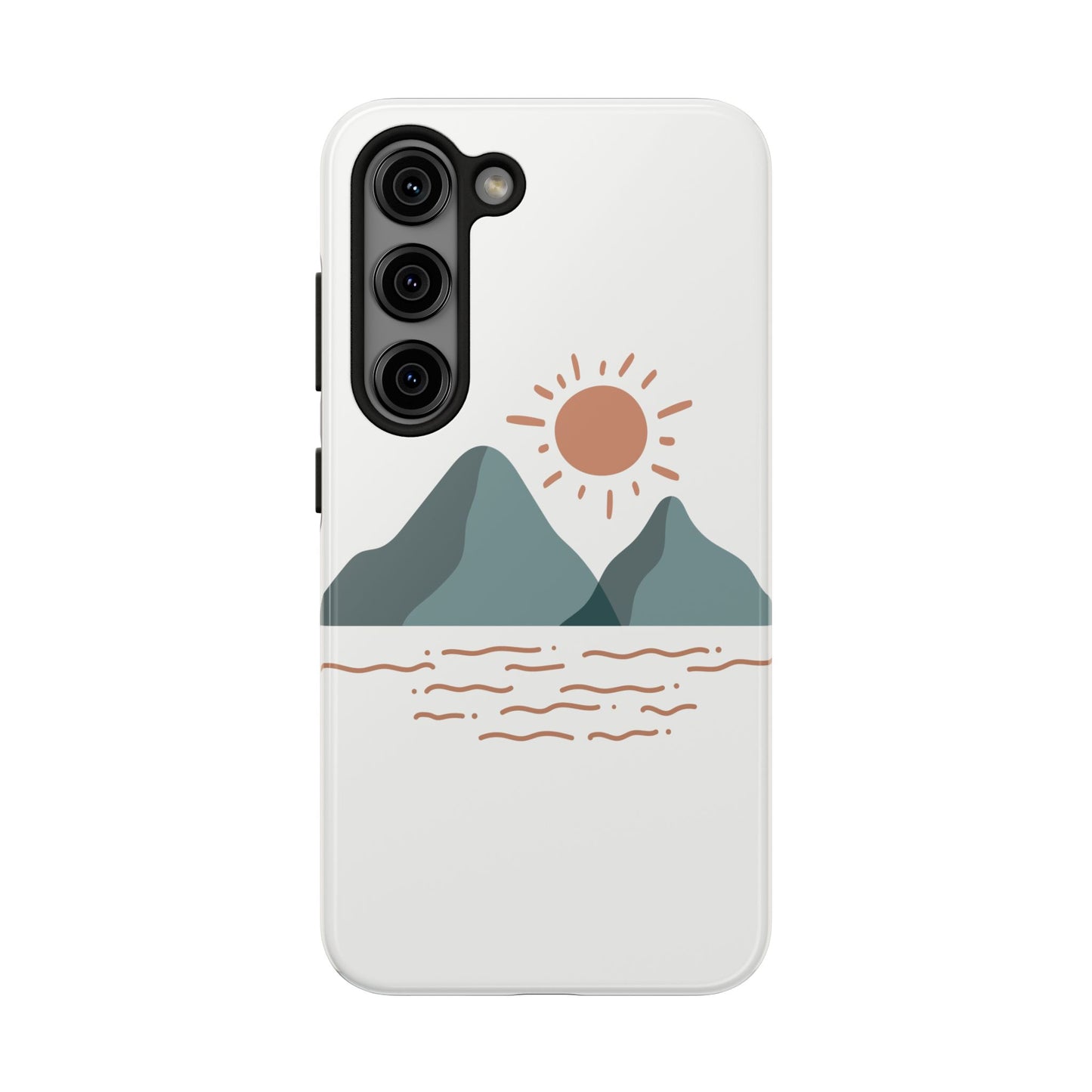 mountain waves phone case