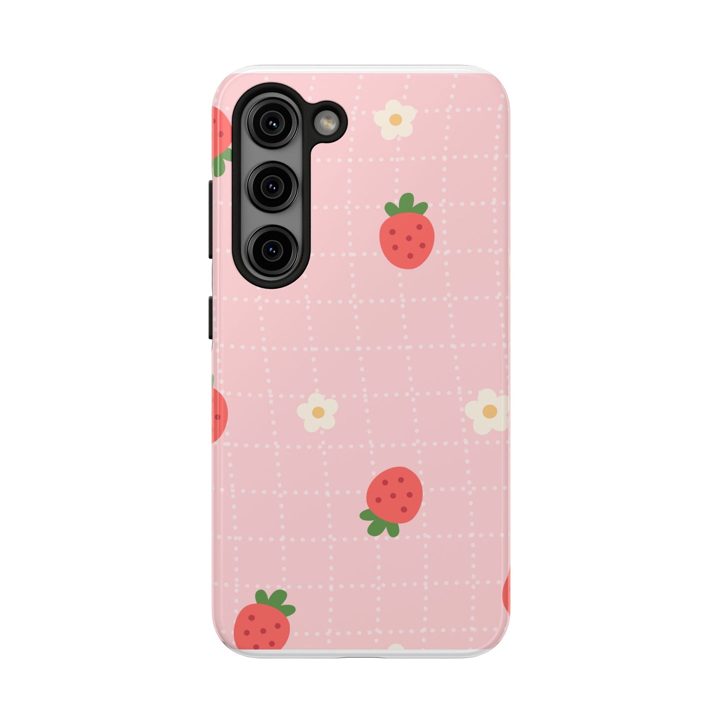 spring strawberries phone case