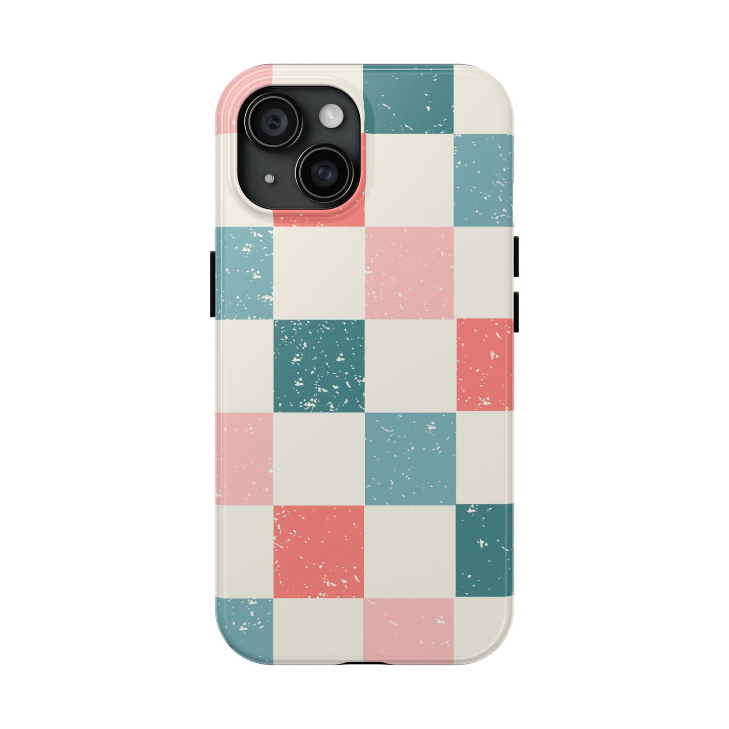 coastal check phone case