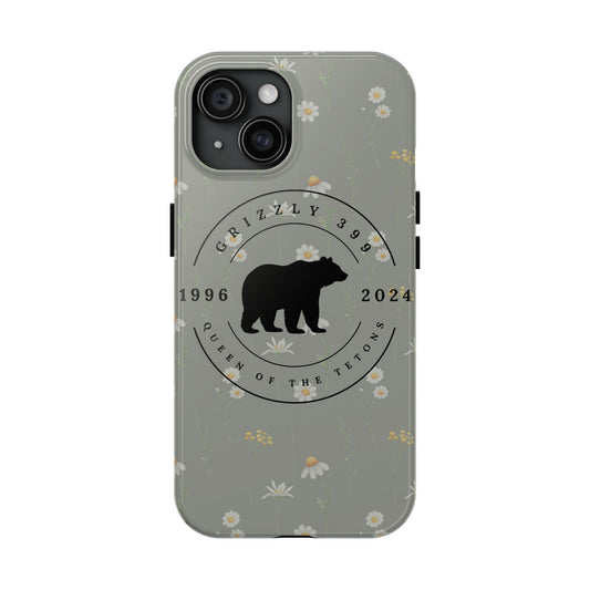 grizzly 399 wildflower phone case