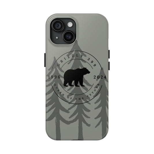 grizzly 399 (black) phone case