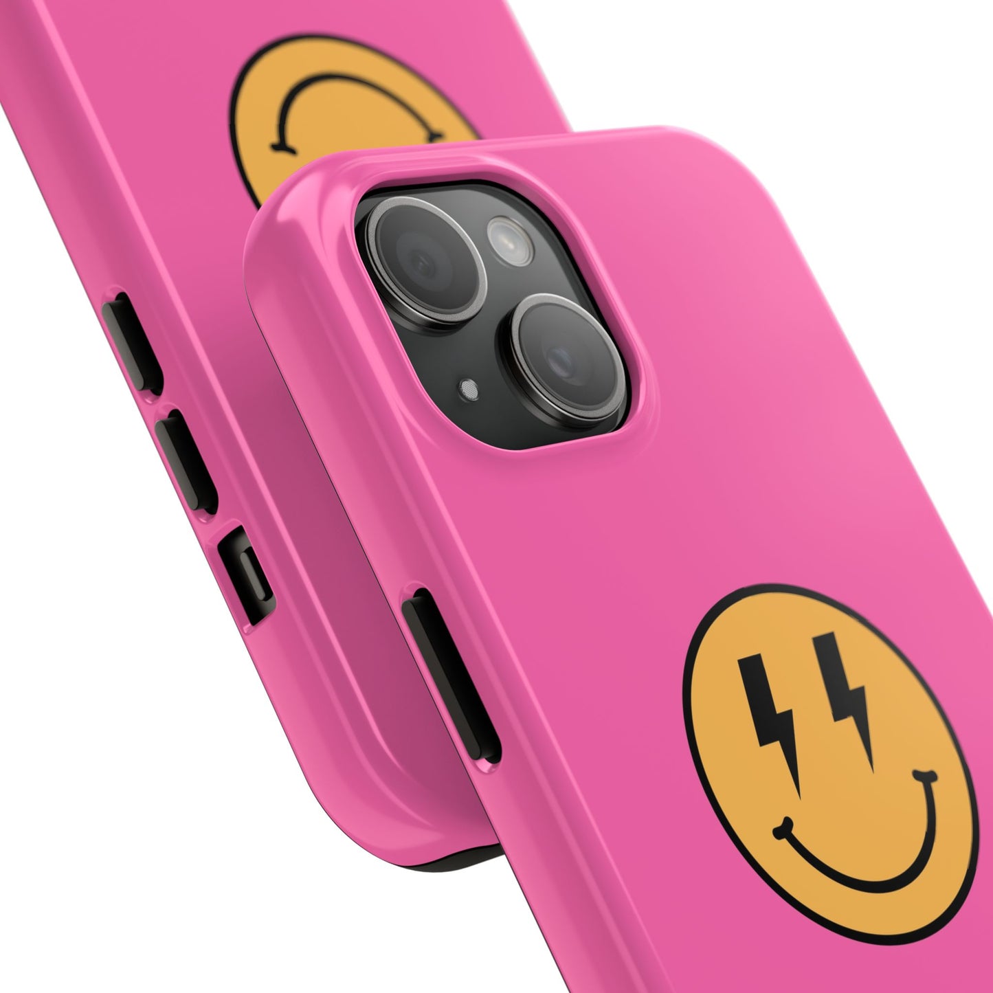 electric smiley phone case