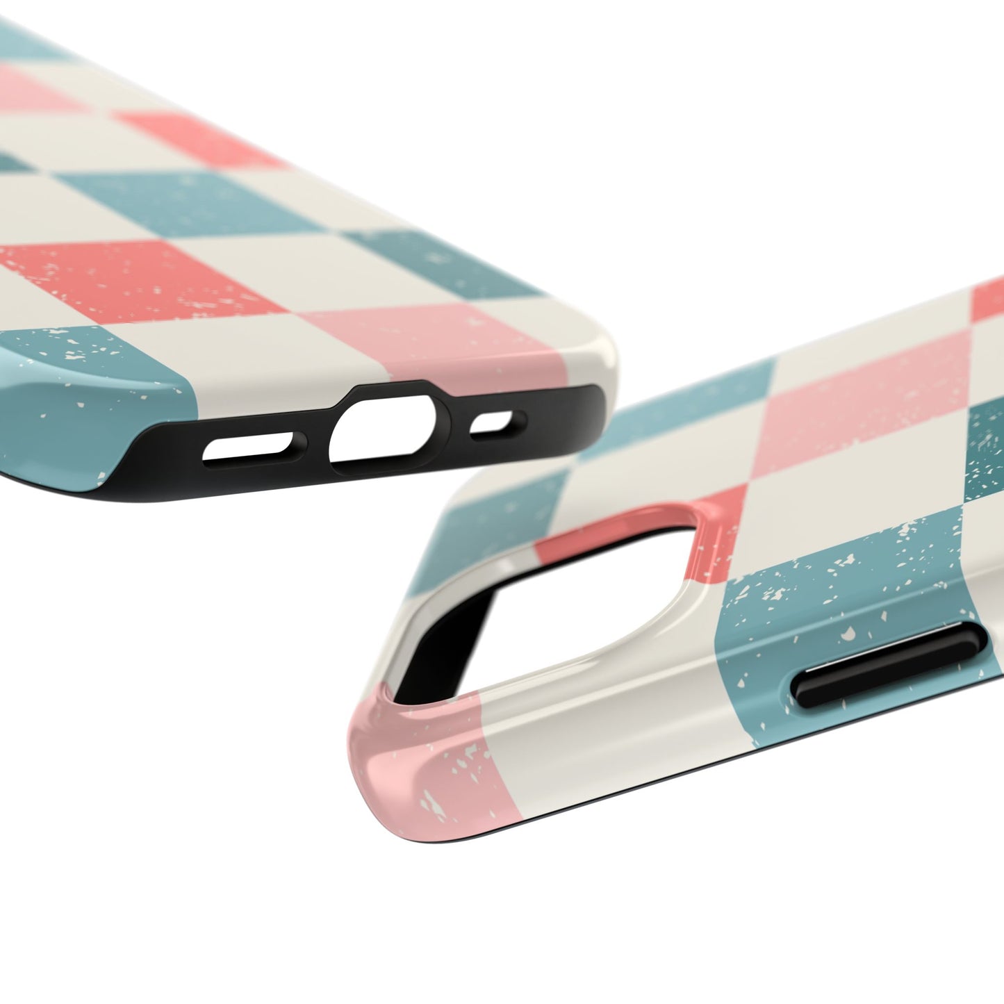 coastal check phone case