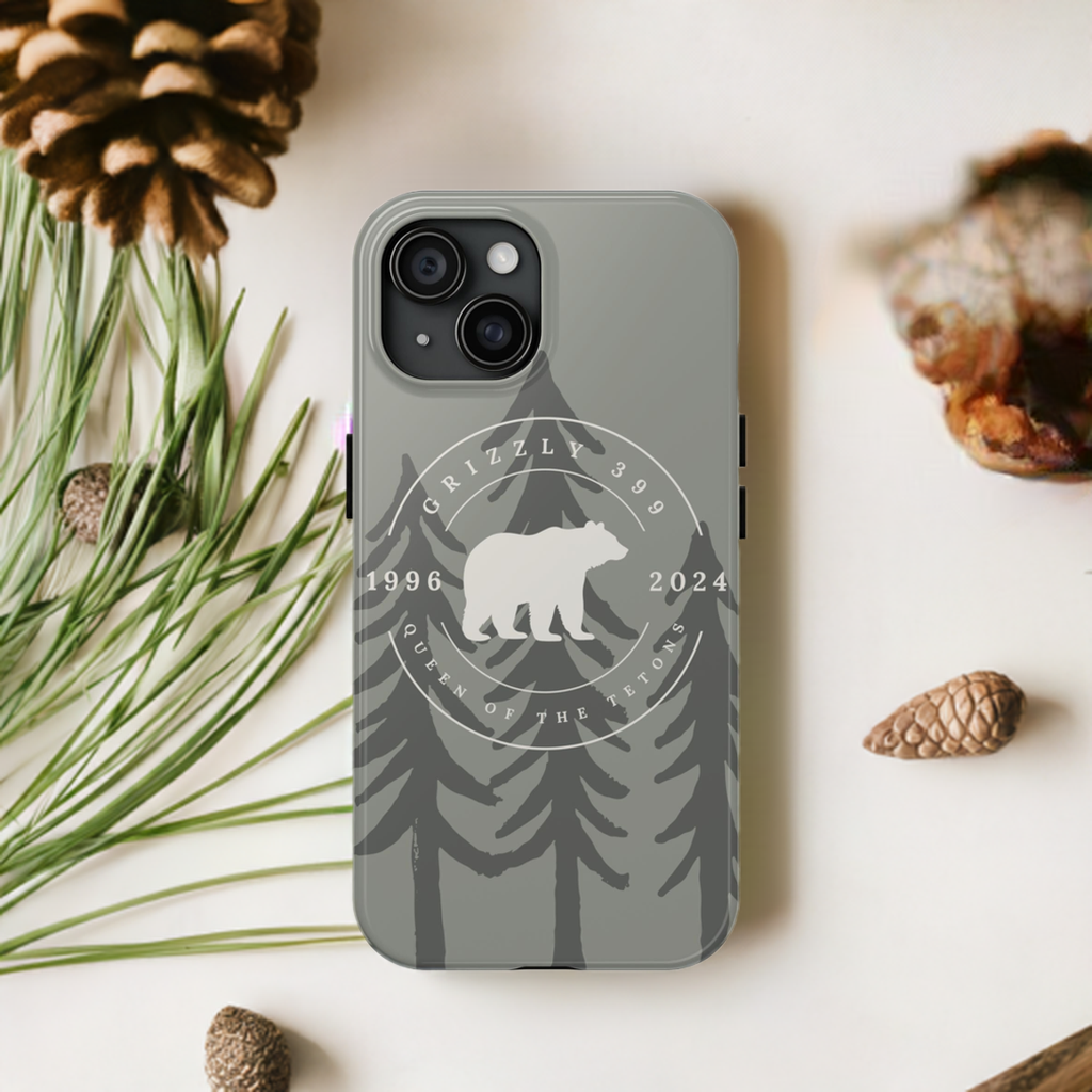 grizzly 399 (cream) phone case