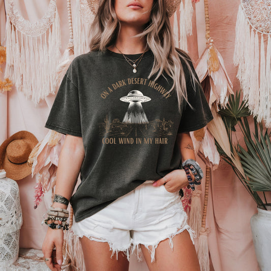 dark desert highway tee